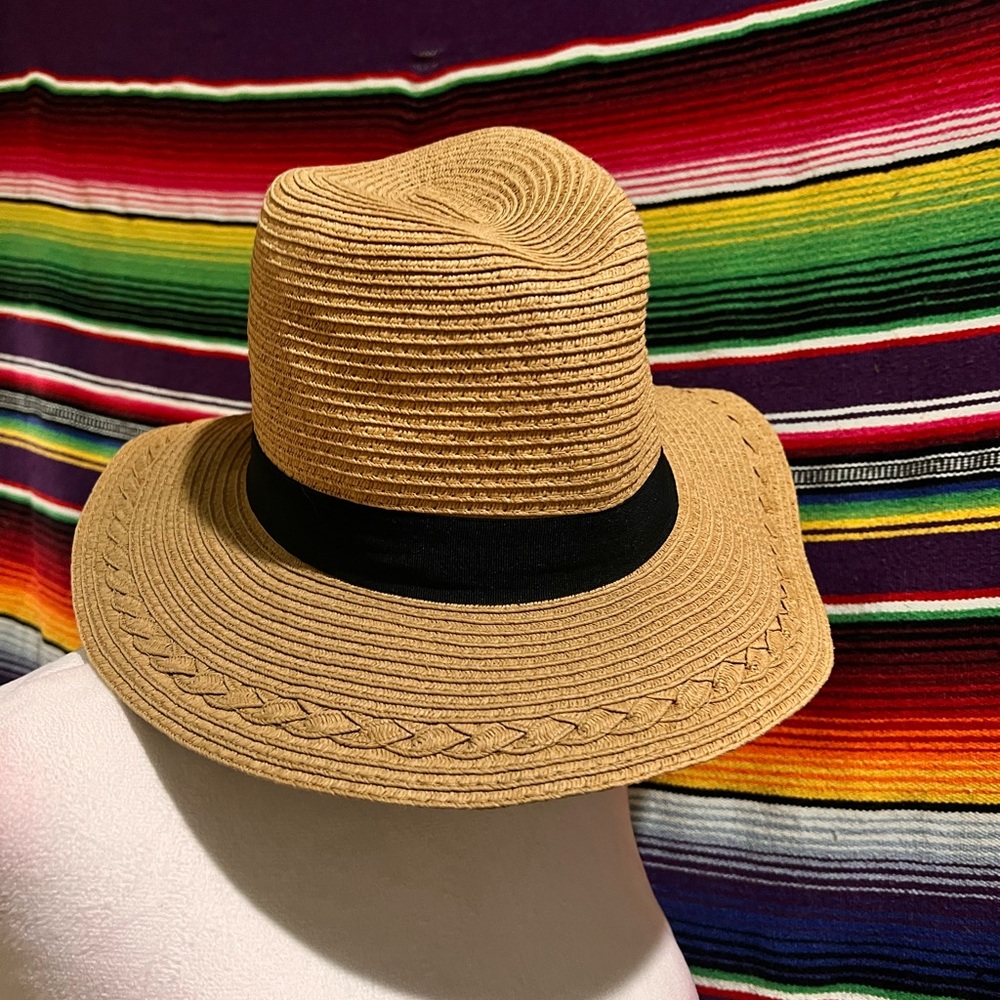 Cute Tan Fedora with Black Band from Japan